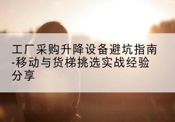 农安移动式升降机怎么选-工厂采购升降设备避坑指南-移动与货梯挑选实战经验分享